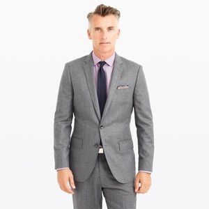 Ludlow Suit in Grey heathered Italian Wool